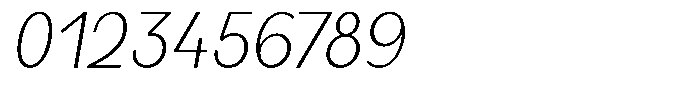 Sadina Condensed Extra Light Italic Font OTHER CHARS