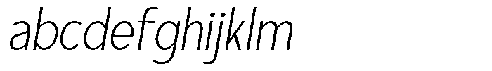Sadina Condensed Extra Light Italic FONT