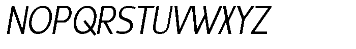 Sadina Condensed Light Italic Font UPPERCASE