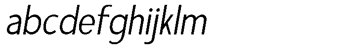 Sadina Condensed Light Italic FONT