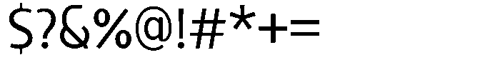 Sadina Condensed Regular Font OTHER CHARS