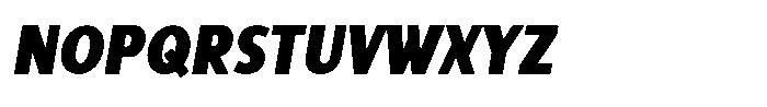 Sadina Condensed Small CAPS Sadina CCA Black Italic Font LOWERCASE