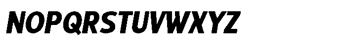 Sadina Condensed Small CAPS Sadina CCA Bold Italic Font LOWERCASE