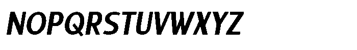 Sadina Condensed Small CAPS Sadina CCA Medium Italic Font LOWERCASE