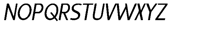 Sadina Condensed Small CAPS Sadina CCA Regular Italic Font UPPERCASE