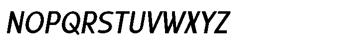 Sadina Condensed Small CAPS Sadina CCA Regular Italic Font LOWERCASE