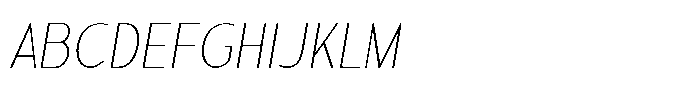 Sadina Condensed Small CAPS Sadina CCA Thin Italic FONT