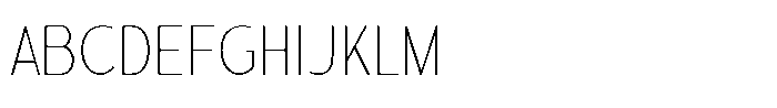 Sadina Condensed Small CAPS Sadina CCA Thin FONT