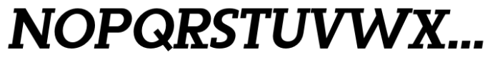 Sadina Slab Bold ITA Font UPPERCASE