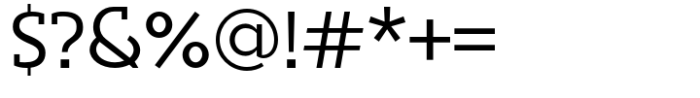 Sadina Slab Regular Font OTHER CHARS