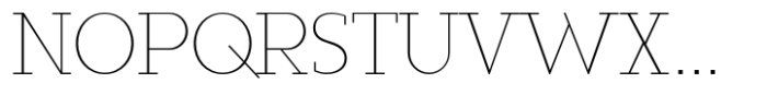 Sadina Slab Thin Font UPPERCASE