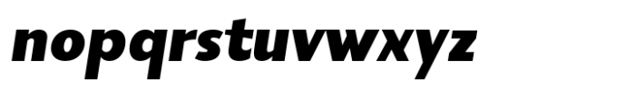 Sadina Small Black ITA Font LOWERCASE