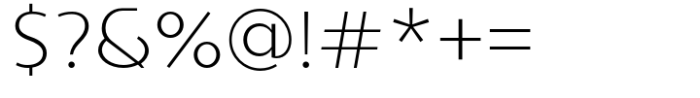 Sadina Small Extra Light Font OTHER CHARS