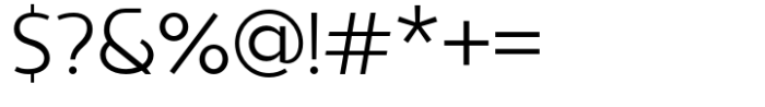 Sadina Small Light Font OTHER CHARS