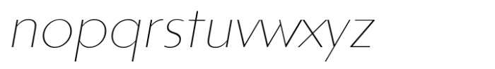 Sadina Thin ITA Font LOWERCASE