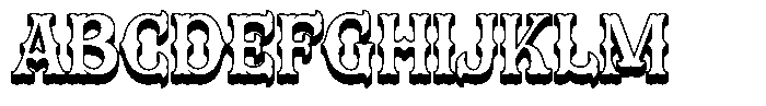 Sadyco 3 D Extrude Font UPPERCASE