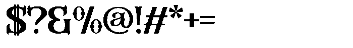 Sadyco Decorative Font OTHER CHARS