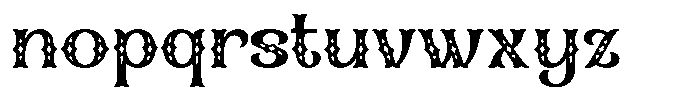 Sadyco Decorative Font LOWERCASE