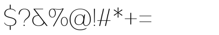 Saeson Extra Light Font OTHER CHARS
