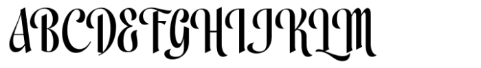 Safaniah Font UPPERCASE