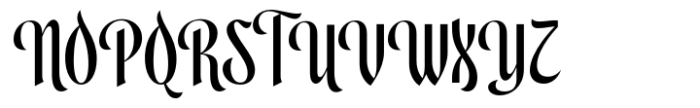 Safaniah Font UPPERCASE