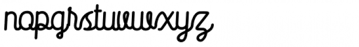 Saffa Script Monoline Font LOWERCASE