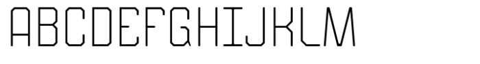 Safford Extra Light Font UPPERCASE