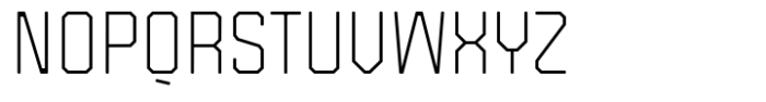 Safford Extra Light Font UPPERCASE