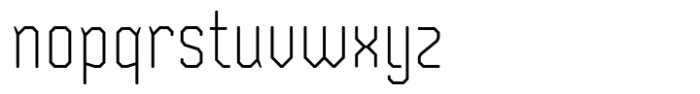 Safford Extra Light Font LOWERCASE