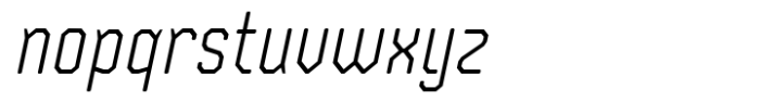 Safford Light Italic Font LOWERCASE