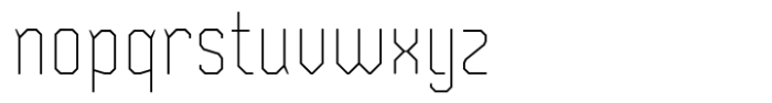 Safford Thin Font LOWERCASE