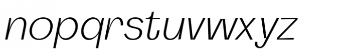 Saffron Grotesk Light Italic Font LOWERCASE