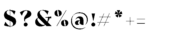 Safinia Black Font OTHER CHARS