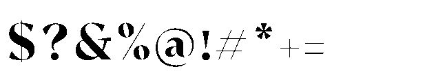 Safinia Bold Font OTHER CHARS