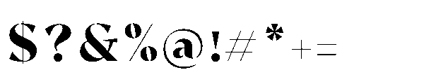 Safinia Extra Bold Font OTHER CHARS