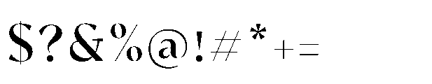 Safinia Medium Font OTHER CHARS