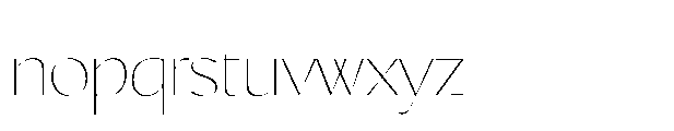 Safinia Thin Font LOWERCASE