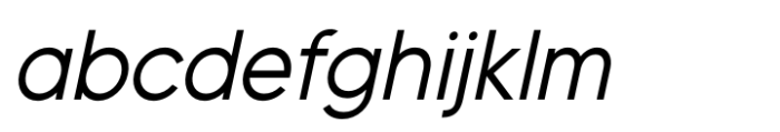Sagata Normal Italic Font LOWERCASE