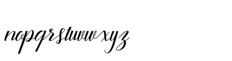 Sageetha  Script Normal Font LOWERCASE