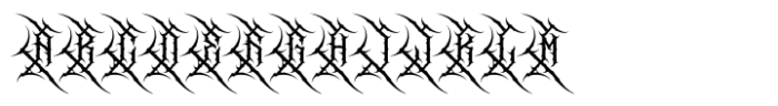 Sagerange Blackmetal Font UPPERCASE
