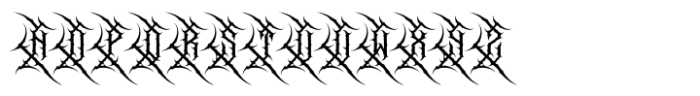 Sagerange Blackmetal Font UPPERCASE
