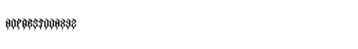 Sagerange Blackmetal Font LOWERCASE