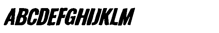 Sagiel Prenock Oblique Regular Font UPPERCASE