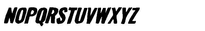 Sagiel Prenock Oblique Regular Font UPPERCASE
