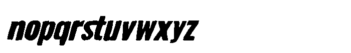 Sagiel Prenock Oblique Regular Font LOWERCASE