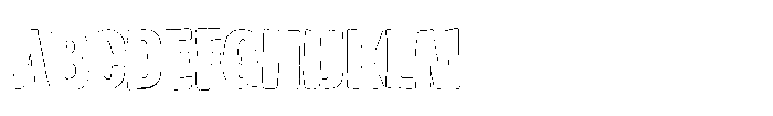 Sagiel Prenock Outline Regular Font UPPERCASE