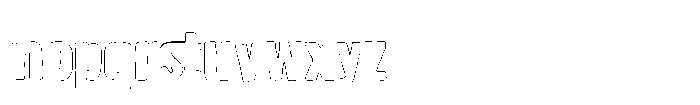 Sagiel Prenock Outline Regular Font LOWERCASE