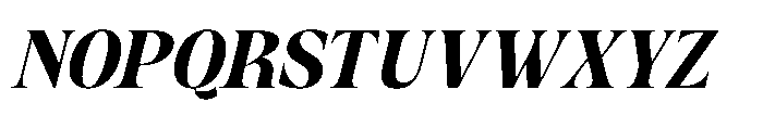 Sagira Beverly Italic Font UPPERCASE