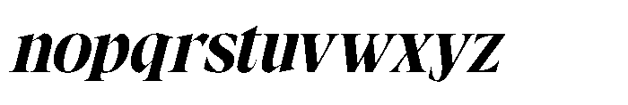 Sagira Beverly Italic Font LOWERCASE