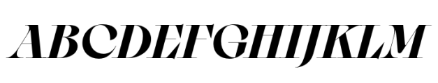 Sagittaire Display Bold Italic Font UPPERCASE